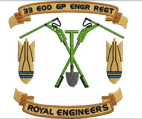 33 EOD (GP) Engr Regt Embroidered Polo Shirt